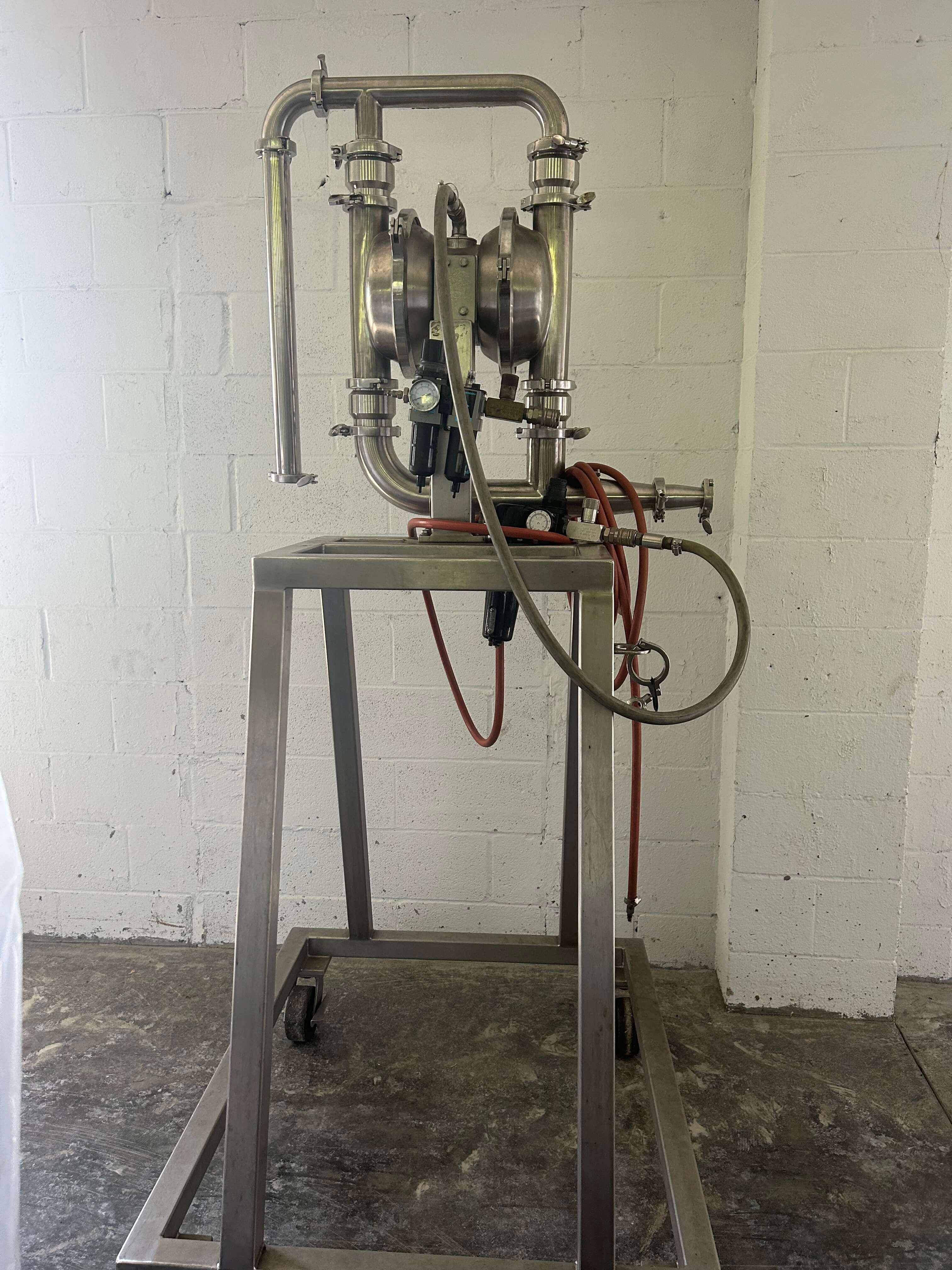 Murzan Stainless Steel Sanitary Pneumatic Diaphragm Pump image 1