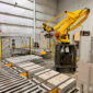 Lantech S1500 Automatic Stretch Wrapper with Fanuc M-410iB Palletizing Robot Complete Packaging Line
